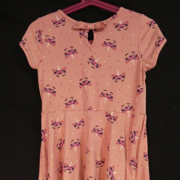 JENNA & JESSIE | 4T | Pink Short Sleeve Dress | Bow Neckline Back Design - Picture 13 of 16